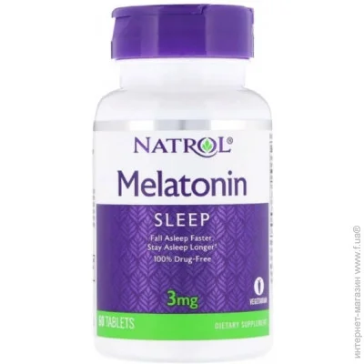   Natrol Melatonin 3 mg 60 Tabs NTL-00510 (000002225)