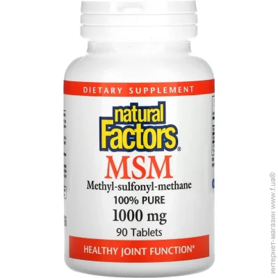   Natural Factors MSM 1000 mg 90 Tabs (000017794)
