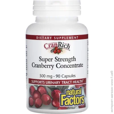     Natural Factors CranRich Cranberry Concentrate Super Strength, 90 