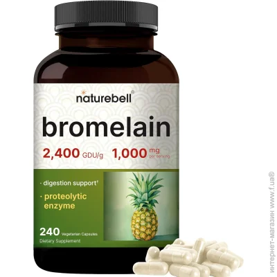   Naturebell     - Bromelain 1,000mg 240  (4384307275)
