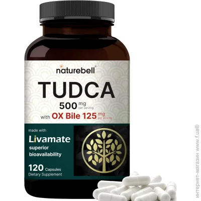   Naturebell  -      TUDCA 500mg with OX Bile 125mg 120  (4384307314)