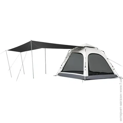 Кемпінговий намет Naturehike Намет чотиримісний із тентом автоматичний Ango CNK2550WS010, сірий (6975641888123) Кемпінговий намет Naturehike Намет чотиримісний із тентом автоматичний Ango CNK2550WS010, сірий (6975641888123)