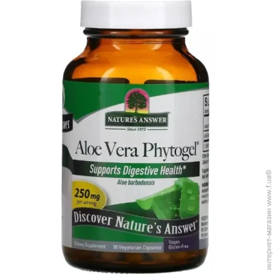   Nature`S Answer Aloe Vera Phytogel 250 mg 90 Veg Caps (000022157)