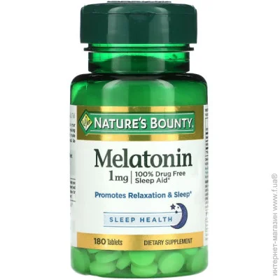   Nature`S Bounty Melatonin 1 mg 180 Tabs (000021684)