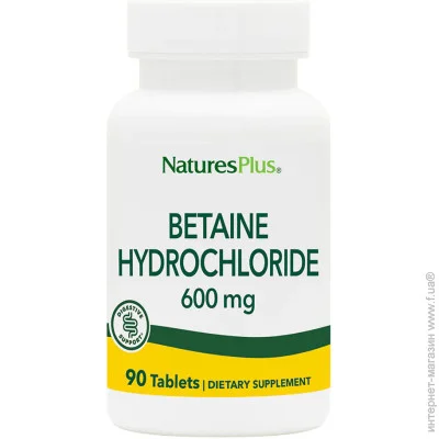     Natures Plus Betaine Hydrochloride 600 mg, 90 