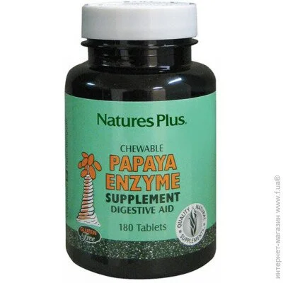   Natures Plus Papaya Enzyme 180 Tabs (000002436)