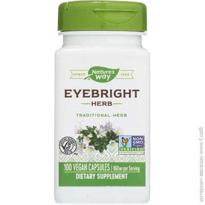 Специальная добавка Nature`S Way Очанка Eyebright Herb 100 капсул Специальная добавка Nature`S Way Очанка Eyebright Herb 100 капсул