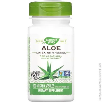   Nature`S Way   Nature"s Way Aloe Latex With Fennel, 100 