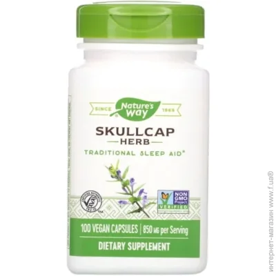   Nature`S Way Scullcap Herb 425 mg 100 Veg Caps NWY-16900 (000000032)
