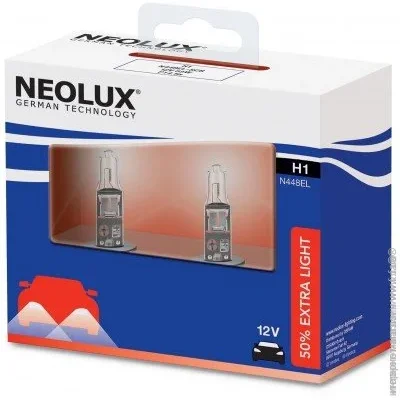    (LED) Neolux LED H1 55W P14,5S Extra Light + 130% 12  1500 