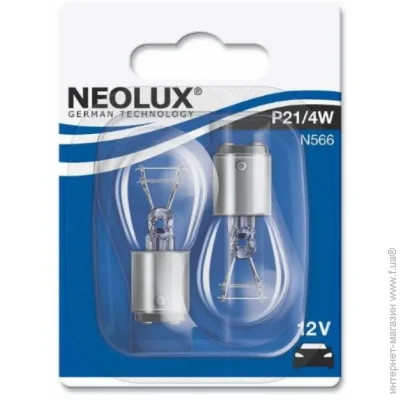    (LED) Neolux P21/4W 21/4W BAZ15D Standard 10,8-13,8  BAZ15D 12  1500 