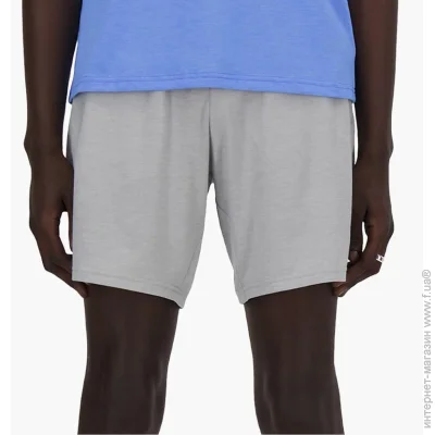  New Balance Sport Essentials Heathertech Short 7 (MS41073AGT-S)