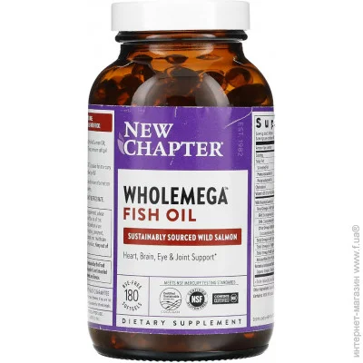   New Chapter    Chapter Wholemega Fish Oil, 180 