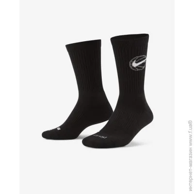 Nike  Everyday Crew Basketball Socks 3-pack 46-50 black DA2123-010