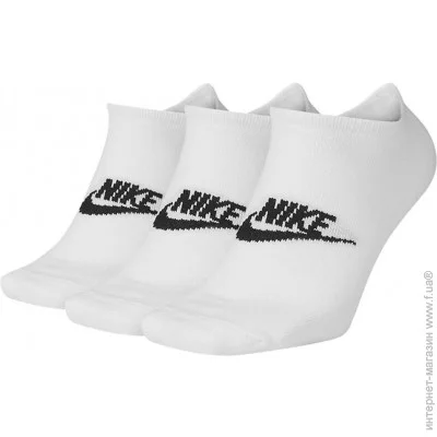  Nike No Show Everyday Essential 3-pack 46-50 White SK0111-100 (SK0111-100 46-50)