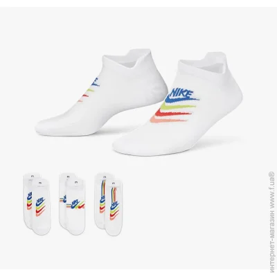 Nike W NK EVERYDAY PLUS LTWT NS 3PR (DH5474-902-38-42)
