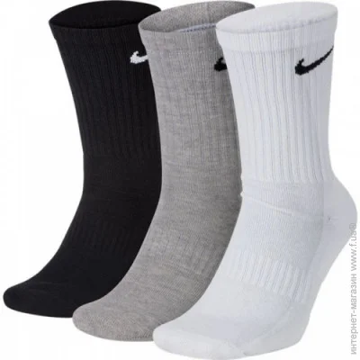  Nike U NK EVERYDAY LTWT CREW 3PR , ,   38-42 (194955549414)