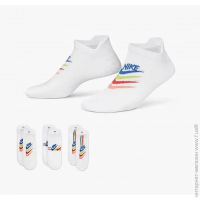  Nike W NK EVERYDAY PLUS LTWT NS 3PR  Ƴ 38-42 (195244784264)