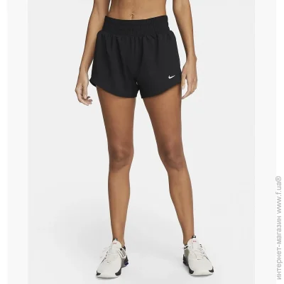 Nike W One Dri-Fit Mr 3In Br Short (DX6010-010-L)