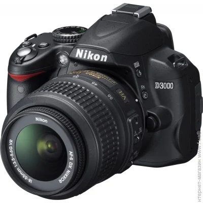  Nikon D3000 18-55mm VR Kit Black