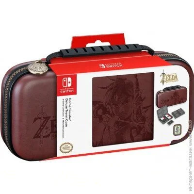  Deluxe Travel Case Zelda Breath of the Wild Brown  Nintendo Switch Officially Licensed by Nintendo (50887)