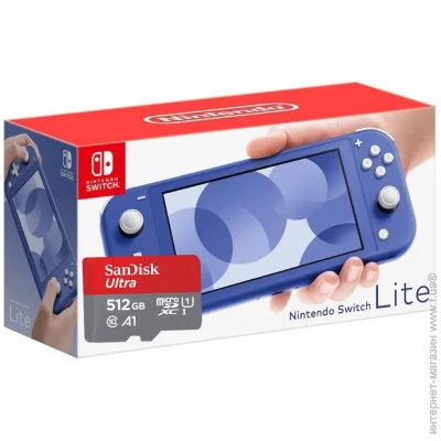     Nintendo Switch Lite Blue +  ' SanDisk Ultra 512Gb (41192)