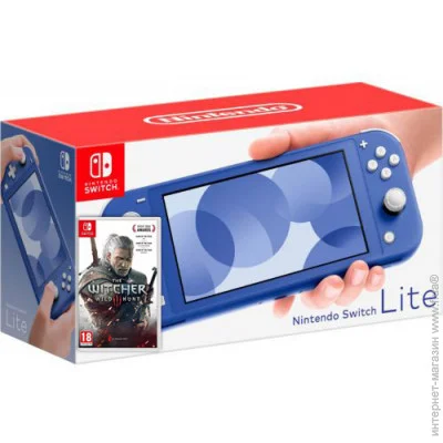   Nintendo Switch Lite Blue +  The Witcher 3: Wild Hunt ( ) (75969)