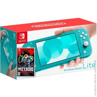   Nintendo Switch Lite Turquoise +   Metroid Dread ( ) (64513)