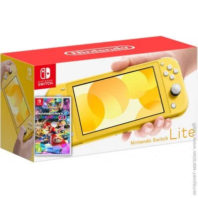   Nintendo Switch Lite Yellow +  Mario Kart 8 Deluxe ( ) (89149)