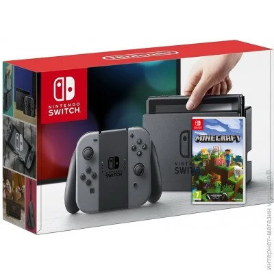  Nintendo Switch Gray + Minecraft