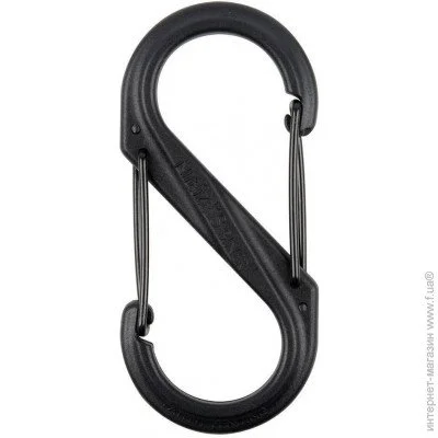  Nite Ize Plastic Carb S-Biner S8 Black (NI677)