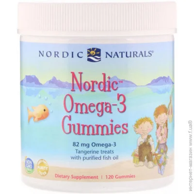   Nordic Naturals Nordic Omega-3 Gummies 120 Gummies Tangerine Treats (000002724)
