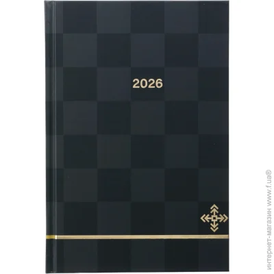 Ежедневник Nota Bene Дневник датированный Украина A5 2026 серый с черным Ежедневник Nota Bene Дневник датированный Украина A5 2026 серый с черным