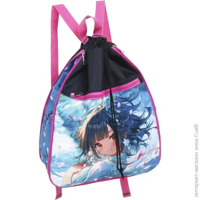 Спортивна сумка Nota Bene Сумка-трансформер Дівчинка з драконом Anime Спортивна сумка Nota Bene Сумка-трансформер Дівчинка з драконом Anime