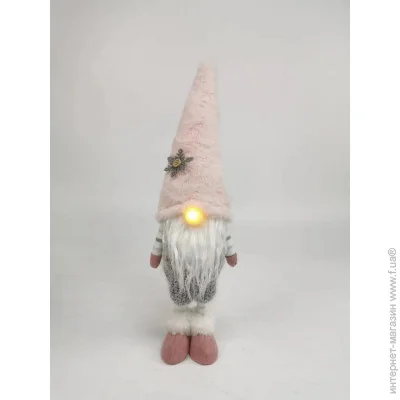Фигурка под елку Novogod`Ko Новый год M "Что такое игрушка Novogod" Ko "Gnome" в Pink Colpak, 45 см, Lad Nose () Фигурка под елку Novogod`Ko Новый год M "Что такое игрушка Novogod" Ko "Gnome" в Pink Colpak, 45 см, Lad Nose ()