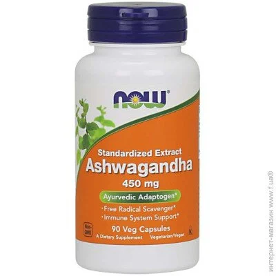 NOW   Ashwagandha 450 mg Veg Capsules 180  (4384303508)