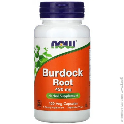   NOW Burdock Root 430 mg 100 Veg Caps (000002852)