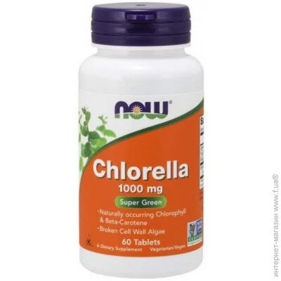   NOW Chlorella 1000 mg 60 Tabs (000002894)
