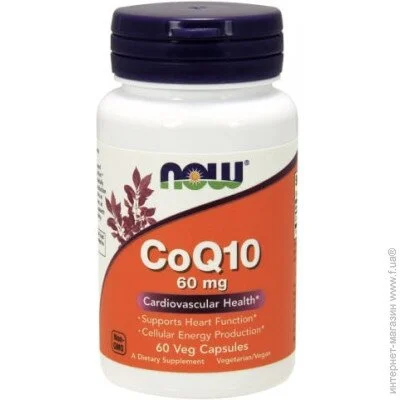   NOW CoQ10 60 mg 60 Veg Caps (000002927)
