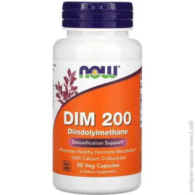  NOW  DIM 200 w/Calcium D-Glucarate 90 vcaps (1086-2022-10-0694)