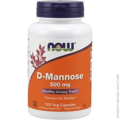   NOW D-Mannose 500 mg 120 Veg Caps (000002957)