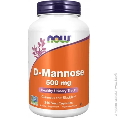   NOW - D-Mannose 500mg 240 vcaps (1086-2022-10-2603)