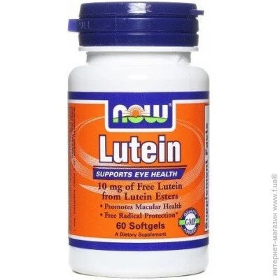   NOW Lutein 10 mg 60 Softgels (000003122)