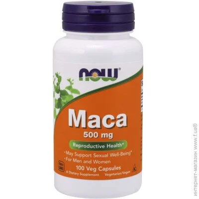   NOW  Maca 500 mg Veg Capsules 100  (4384301175)