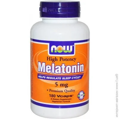   NOW Melatonin 5 mg 180 Veg Caps (000003149)