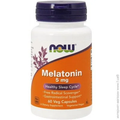   NOW Melatonin 5 mg 60 Veg Caps (000003150)