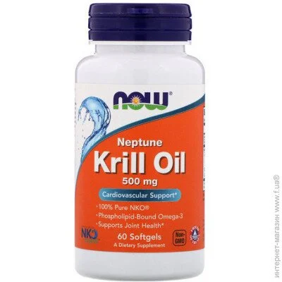   Neptune Krill Oil 500 mg 60 Softgels NOW-01625 (000003179)