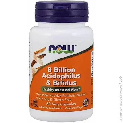      NOW 8 Billion Acidophilus & Bifidus, 60 