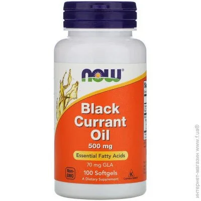     NOW Black Currant Oil 500 mg, 100 
