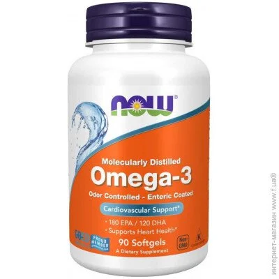     NOW Molecularly Distilled Omega-3, 90 